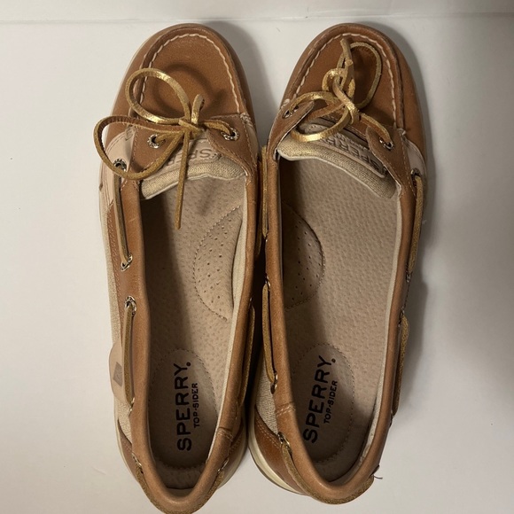 SPERRY Angelfish Metallic Boat Shoe, Size 7, used but in good condition - Picture 3 of 16